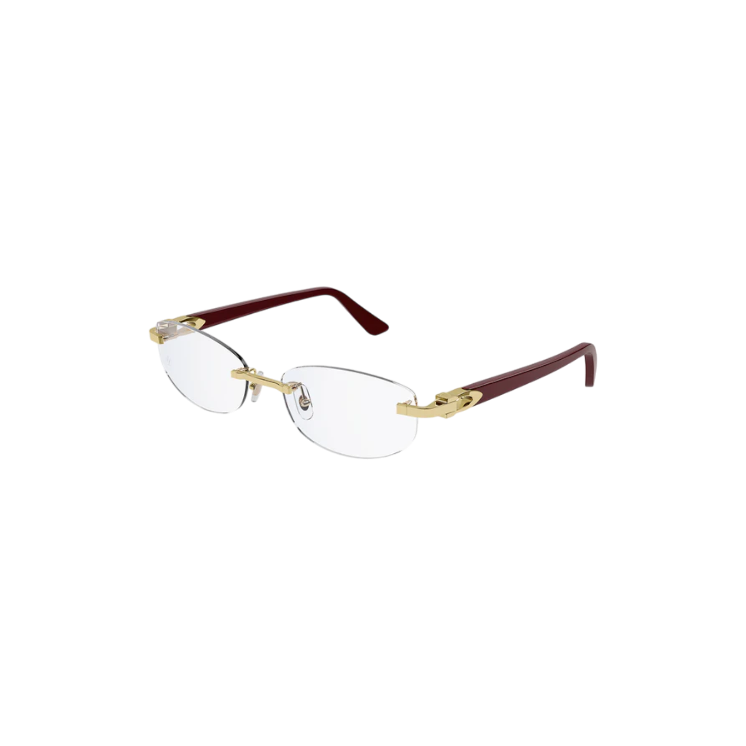 Signature C de Cartier CT0318O - 00352 Gafas Ópticas Rojas para Mujer