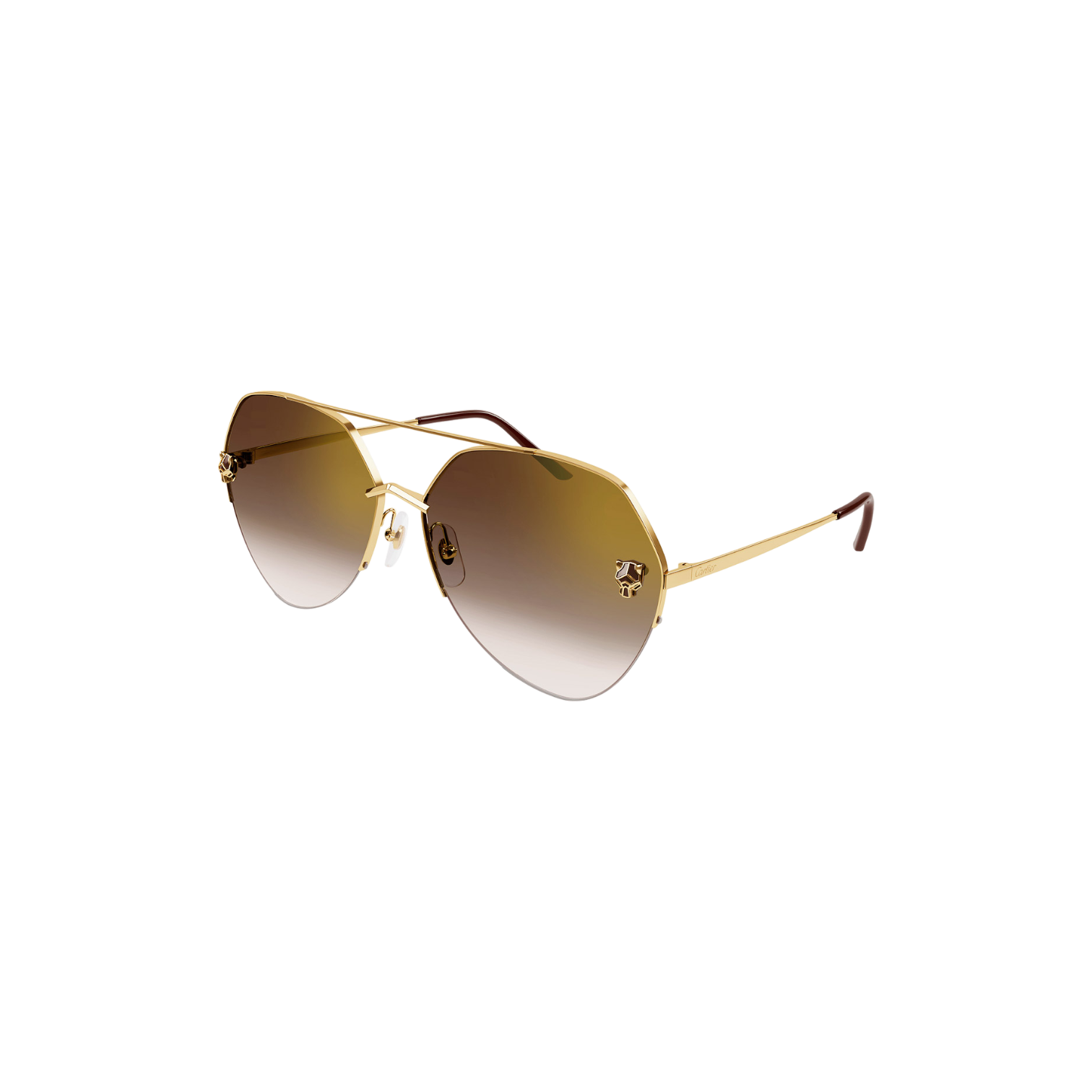 Panthère de Cartier CT0355S - 00264 Gafas de Sol Doradas Unisex.