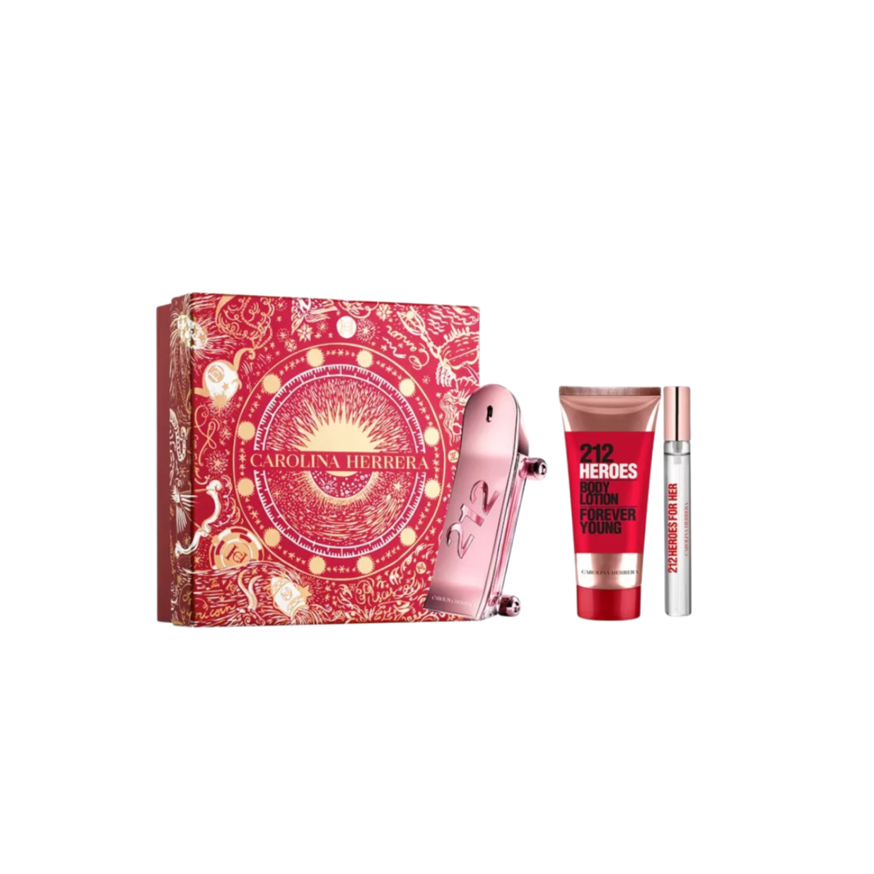 SET 212 HEROES HER EDP (80ml+bl100ml+rollon10ml)