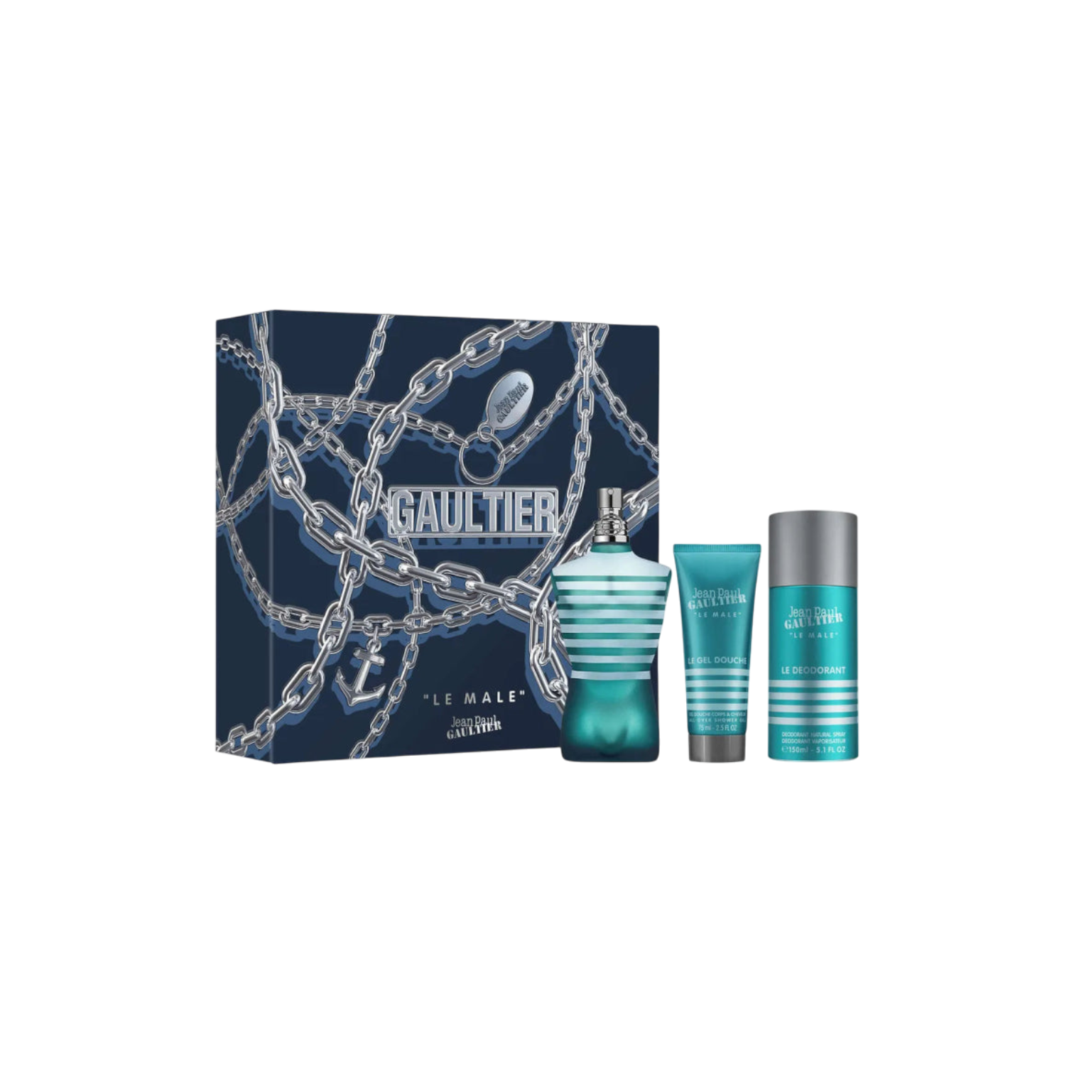 Set Le Male EDT(125ML+SG75ML+DEO150ML)