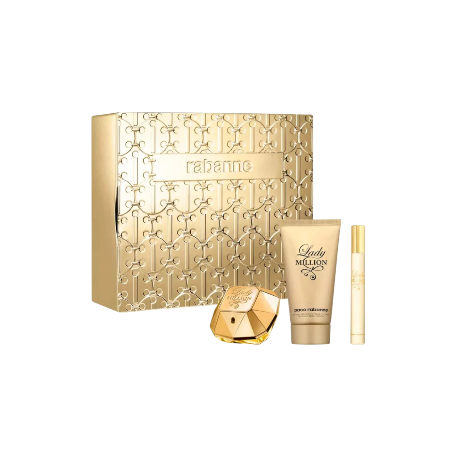 SET LADY MILLION EDP (50ML+BL75ML+MG10)
