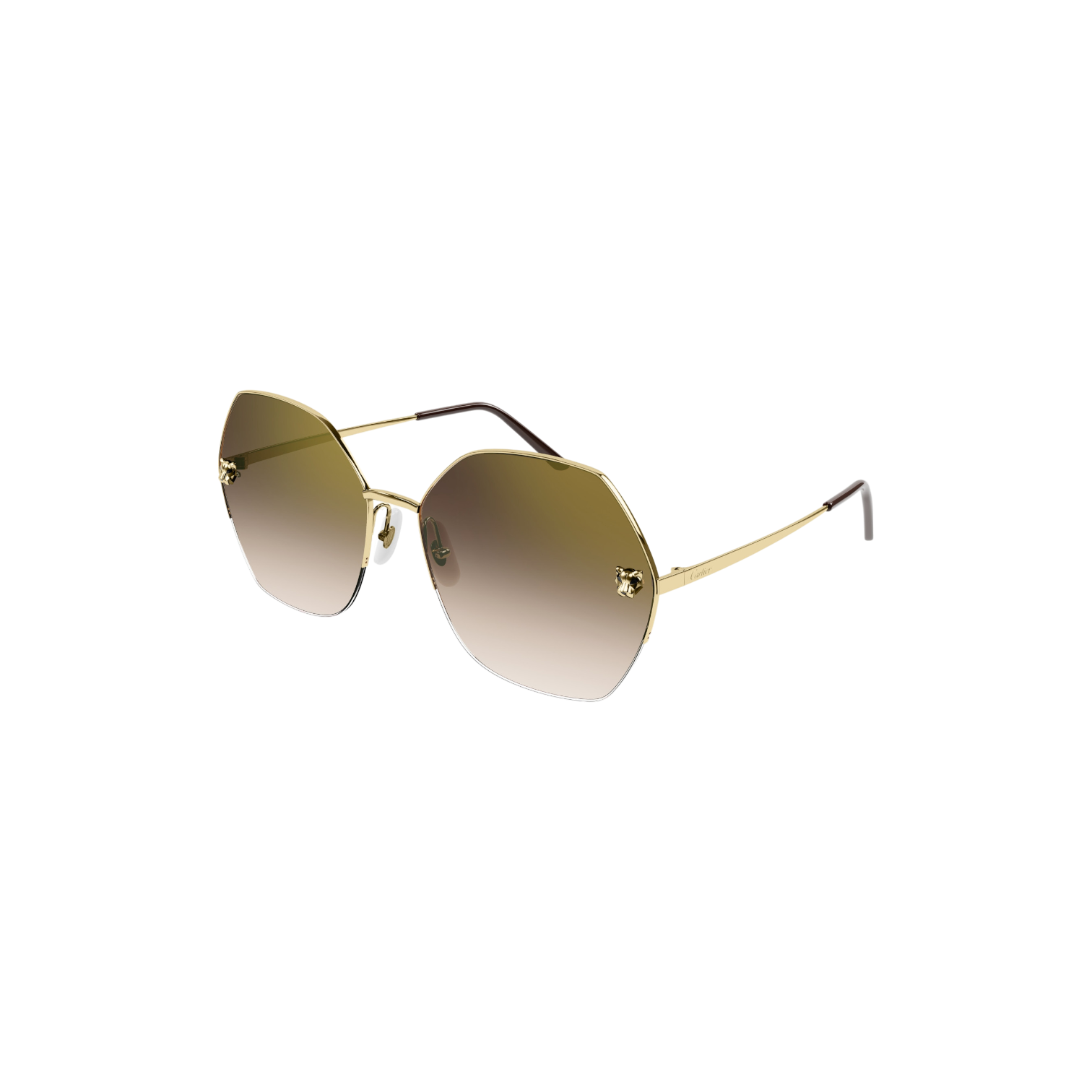 Panthère de Cartier CT0332S - 00262 Gafas de Sol Doradas para Mujer.