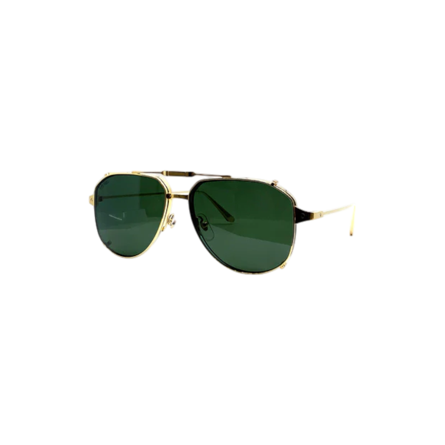 Santos de Cartier CT0352S - 00156 Gafas de Sol Doradas para Hombre.
