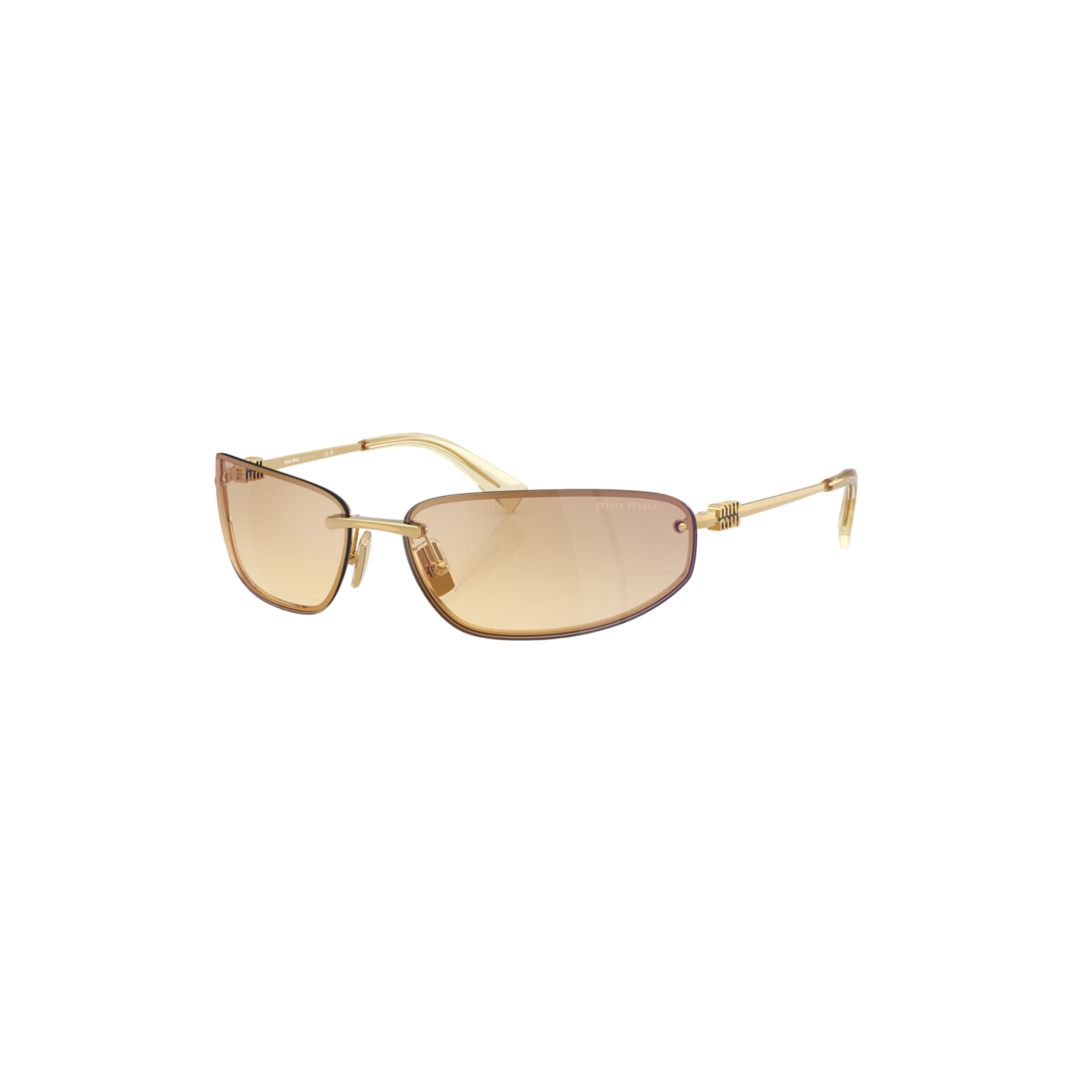 Miu Miu MUA50S - 5AK7R168 Gafas de Sol Doradas para Mujer