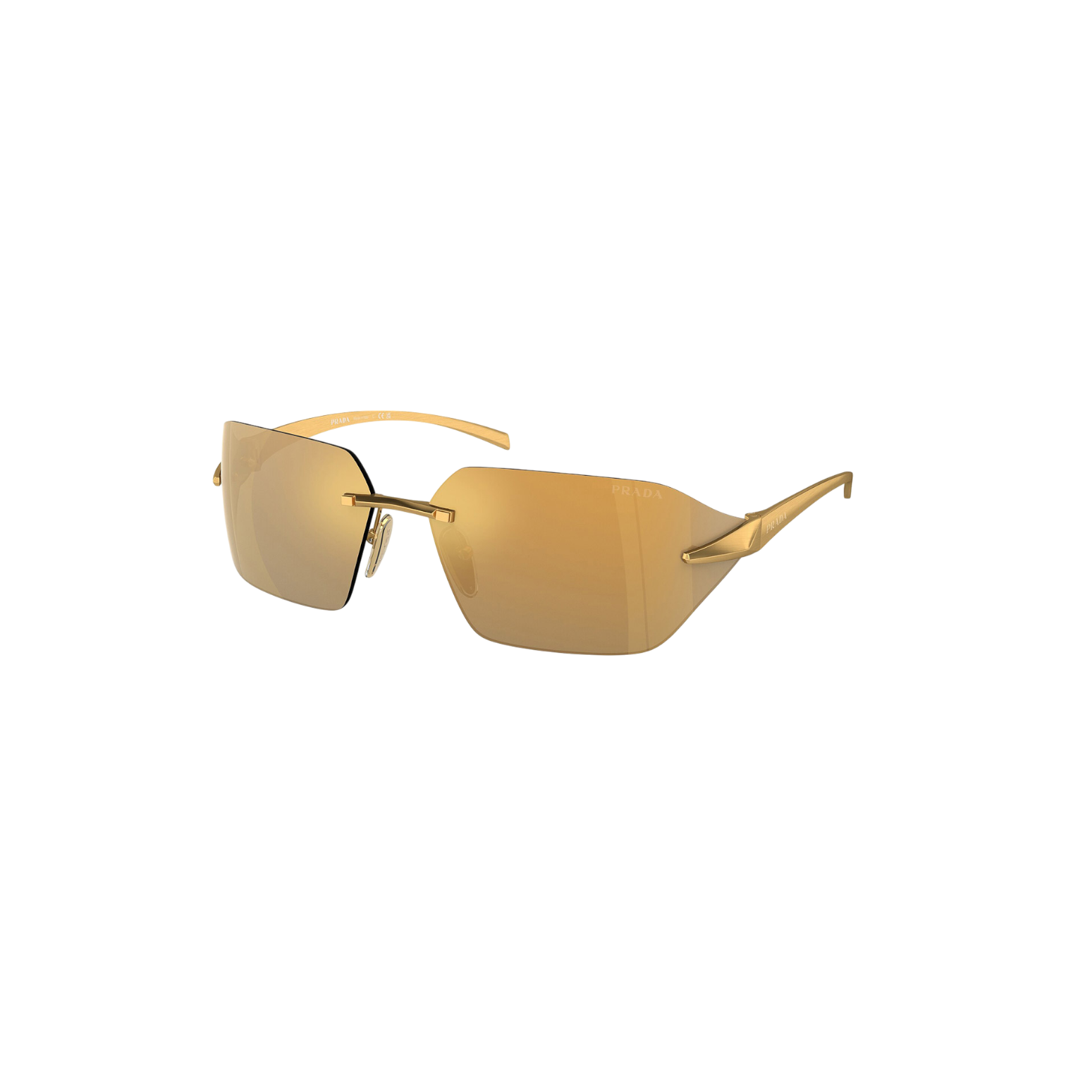 Prada PRA56S - 15N80C71 Gafas de Sol Doradas Unisex